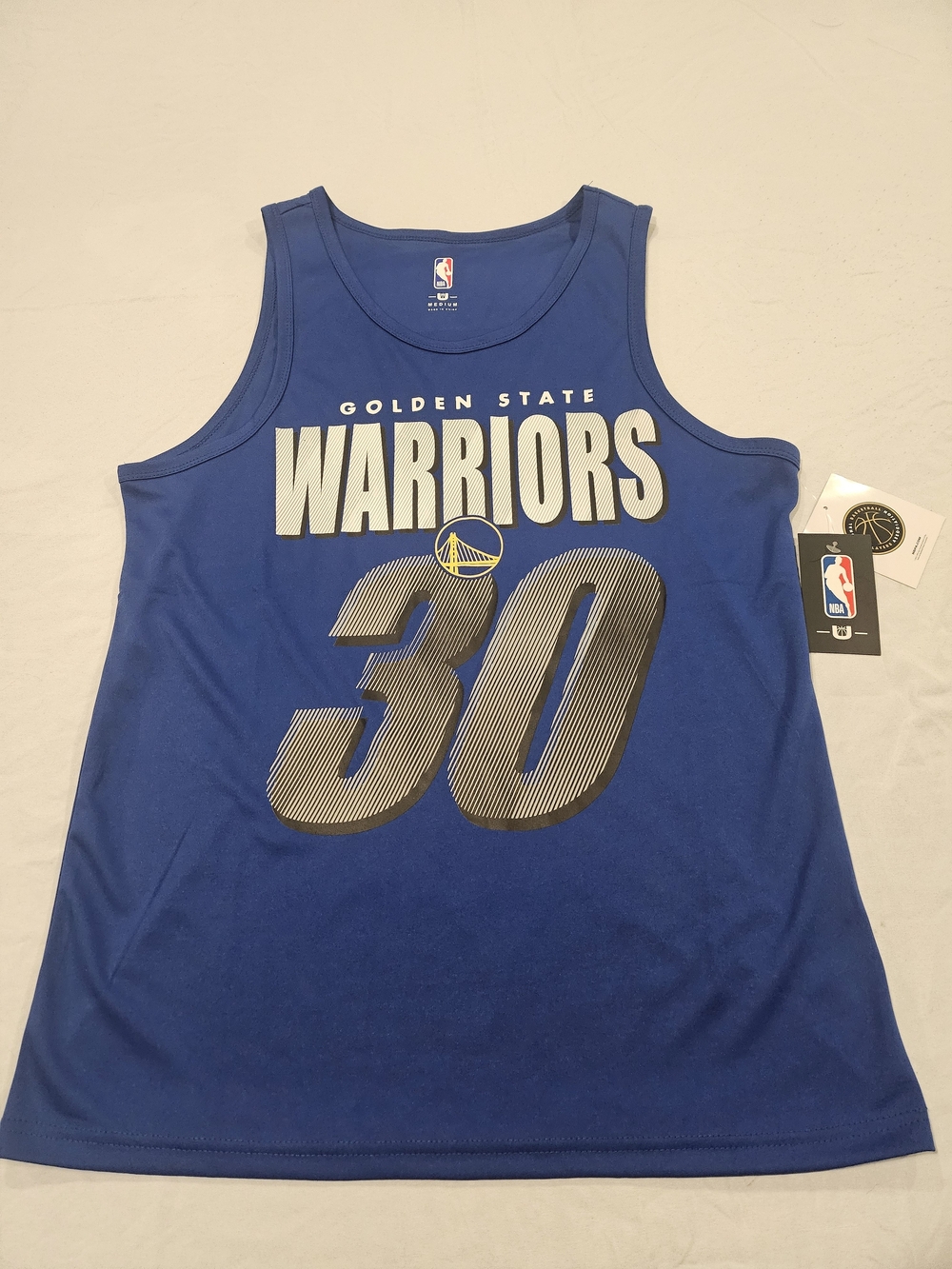 Golden State Warriors #30 Blue Tank Top (NBA)